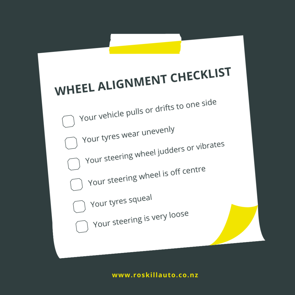 wheel alignment checklist